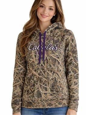 Cabela's Women's Camo Hoodie Size Small S Outdoor
Pullover Sweatshirt